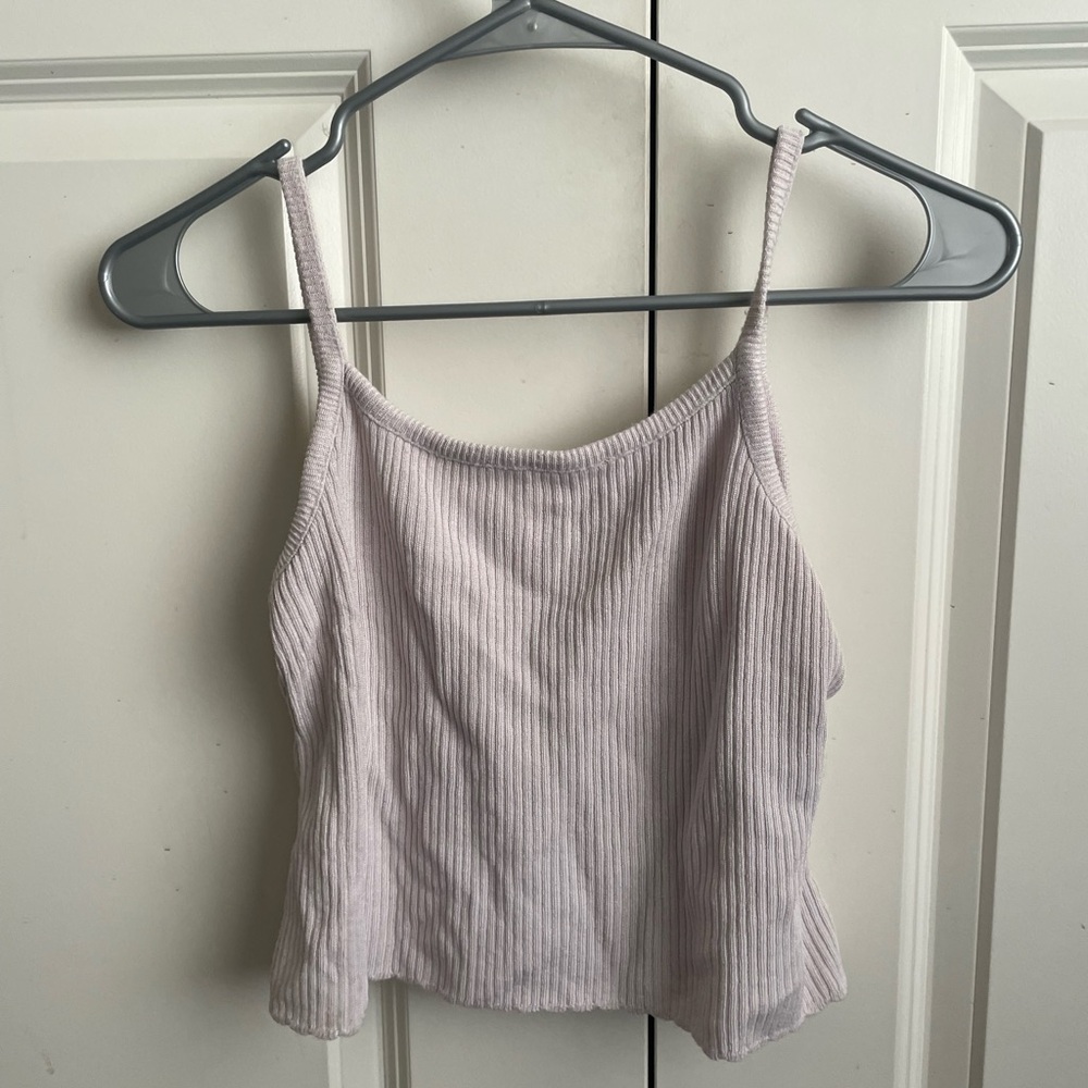 Women's Ribbed Tank Top - Light Pink